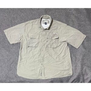 Magellan Sportswear Men's XL Khaki Green Short Sleeve Shirt